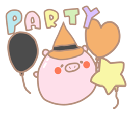 Buta Manju of autumn and Halloween sticker #8373711