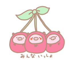 Buta Manju of autumn and Halloween sticker #8373726