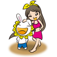 Flowers rabbit beans (Part 3) sticker #8374518