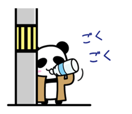 Panda detective sticker #8374630