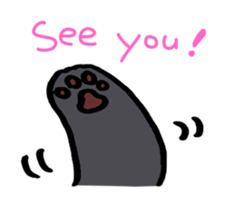 black cute puppy! sticker #8374737