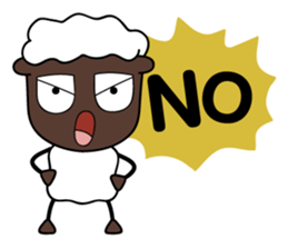 SHEEPY black face sheep sticker #8374791