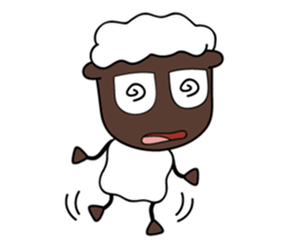 SHEEPY black face sheep sticker #8374811