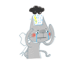 Erwin Schrodinger's Cat sticker #8375425