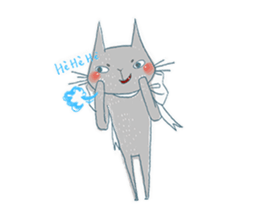 Erwin Schrodinger's Cat sticker #8375436