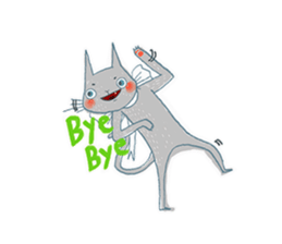 Erwin Schrodinger's Cat sticker #8375437