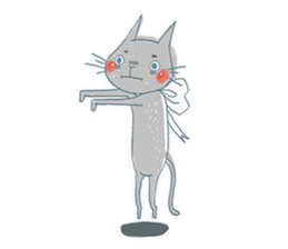 Erwin Schrodinger's Cat sticker #8375439