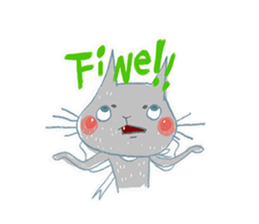 Erwin Schrodinger's Cat sticker #8375440