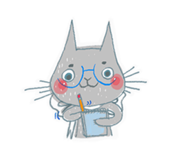 Erwin Schrodinger's Cat sticker #8375441