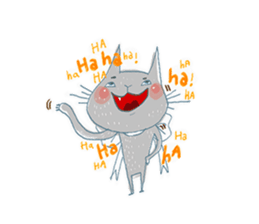 Erwin Schrodinger's Cat sticker #8375442