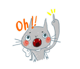 Erwin Schrodinger's Cat sticker #8375444