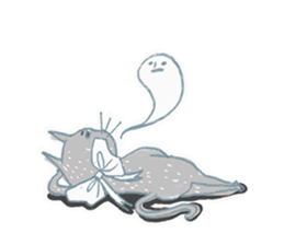 Erwin Schrodinger's Cat sticker #8375446