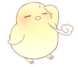 Cotton chick sticker #8375586