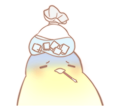 Cotton chick sticker #8375597