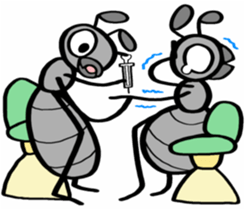 Ants!<Health first> sticker #8375831