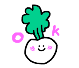 It is a Turnip. sticker #8375980