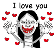 Snake woman English version sticker #8376100