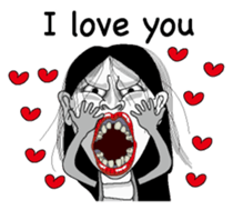 Snake woman English version sticker #8376103