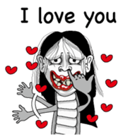 Snake woman English version sticker #8376106