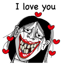 Snake woman English version sticker #8376107