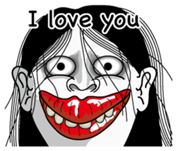 Snake woman English version sticker #8376108