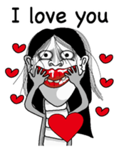 Snake woman English version sticker #8376115