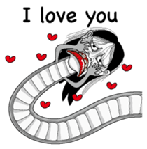 Snake woman English version sticker #8376118