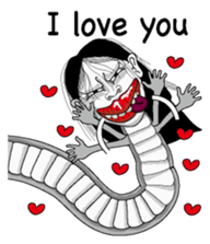 Snake woman English version sticker #8376119