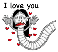 Snake woman English version sticker #8376120