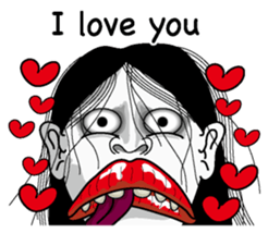 Snake woman English version sticker #8376121