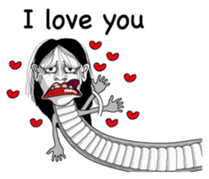 Snake woman English version sticker #8376122