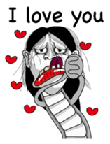 Snake woman English version sticker #8376123