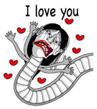 Snake woman English version sticker #8376124