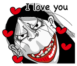 Snake woman English version sticker #8376125