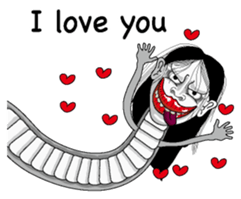 Snake woman English version sticker #8376126