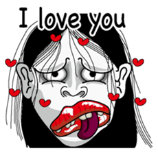 Snake woman English version sticker #8376130