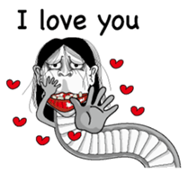 Snake woman English version sticker #8376131