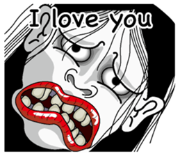 Snake woman English version sticker #8376132