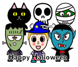 Halloween&message sticker #8376838