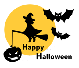 Halloween&message sticker #8376842