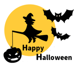 Halloween&message sticker #8376842
