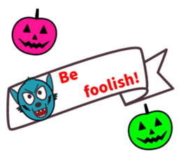 Halloween&message sticker #8376851