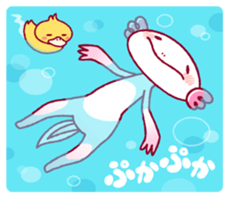 kaz Axolotl Sticker sticker #8376973