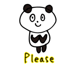 Claims about panda English version sticker #8377156