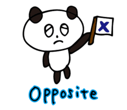 Claims about panda English version sticker #8377182