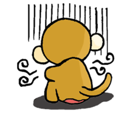 Stickers of monkey sticker #8377252