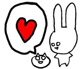 eye-rolling Rabbits n Cats 3 sticker #8377697