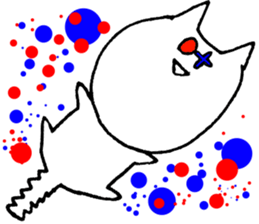 eye-rolling Rabbits n Cats 3 sticker #8377699