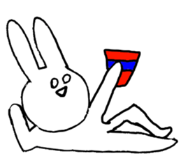 eye-rolling Rabbits n Cats 3 sticker #8377704