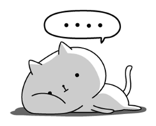 Feeble cat sticker #8377740